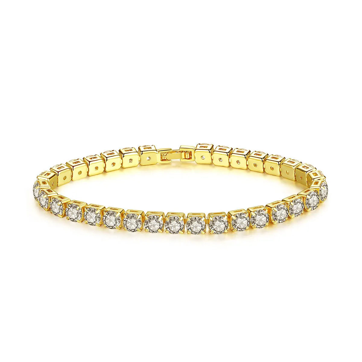 Women's Zirconia Tennis Bracelet Crystal Charm Wedding Jewelry Thin Chain