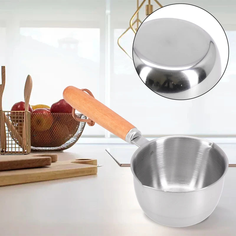 Stainless Steel Oil Pan for Melting Butter and Heating Sauces - Multiple Sizes
