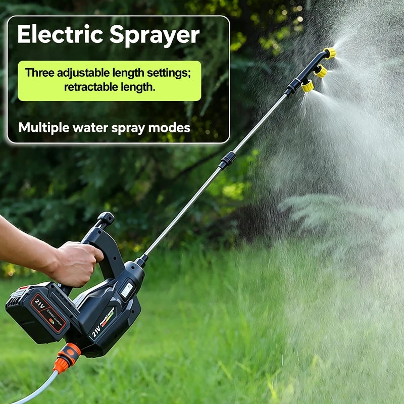 Wireless Rechargeable High-Pressure Electric Sprayer for Garden & Disinfection