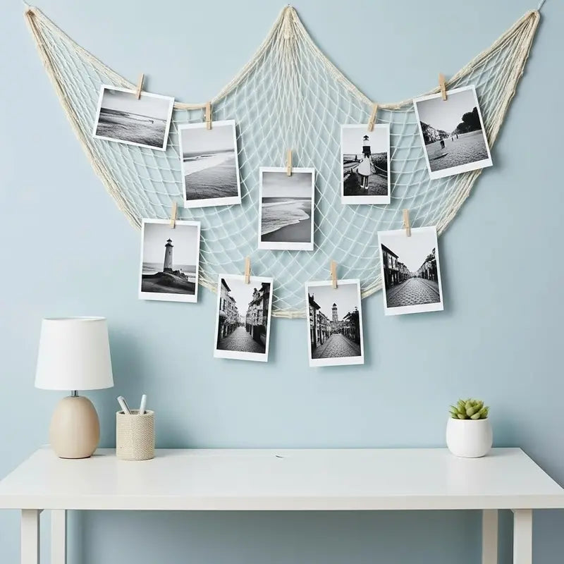 Decorative Fish Net for Wall and Party Decorations 2x1M Nautical Mesh Netting
