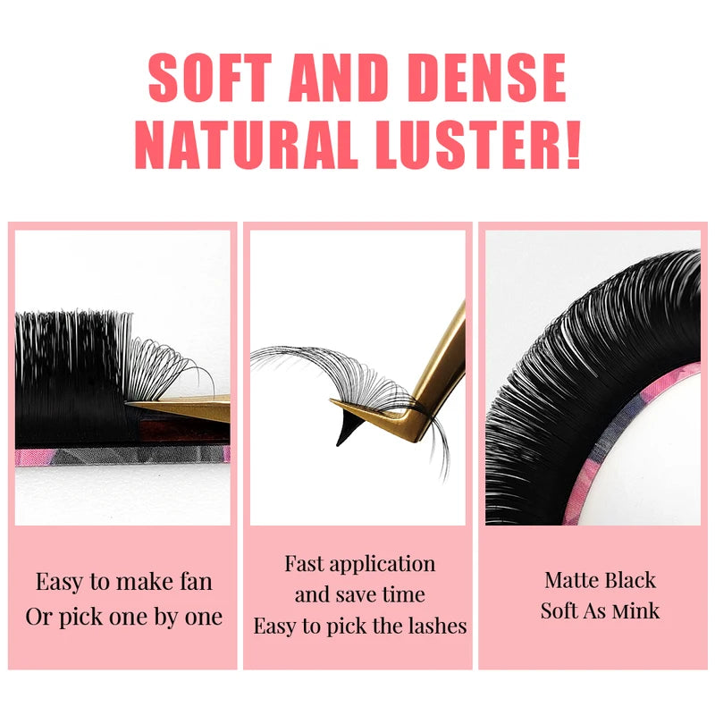 Mega Volume Eyelash Extensions Bundle - Easy Fan Lash Supplies