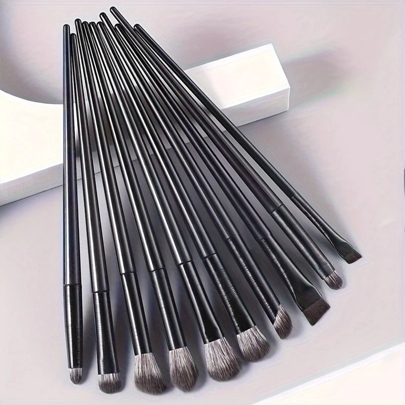 10pcs Makeup Brush Set for Eye Shadow and Eyeliner - Soft, Precise Tools
