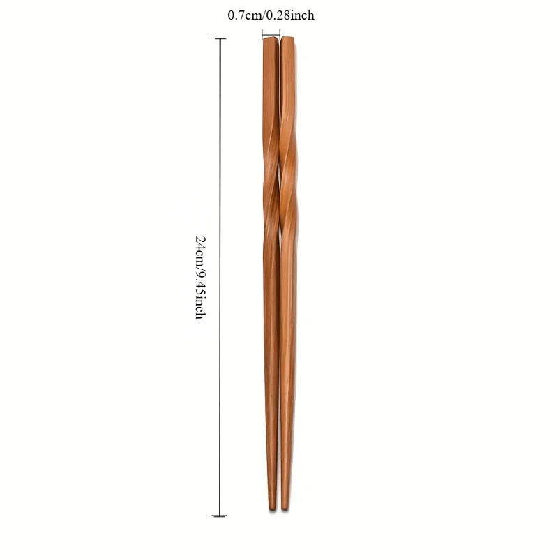 Natural Bamboo Chopsticks Set - Chinese Style Tableware for Kitchen & Home