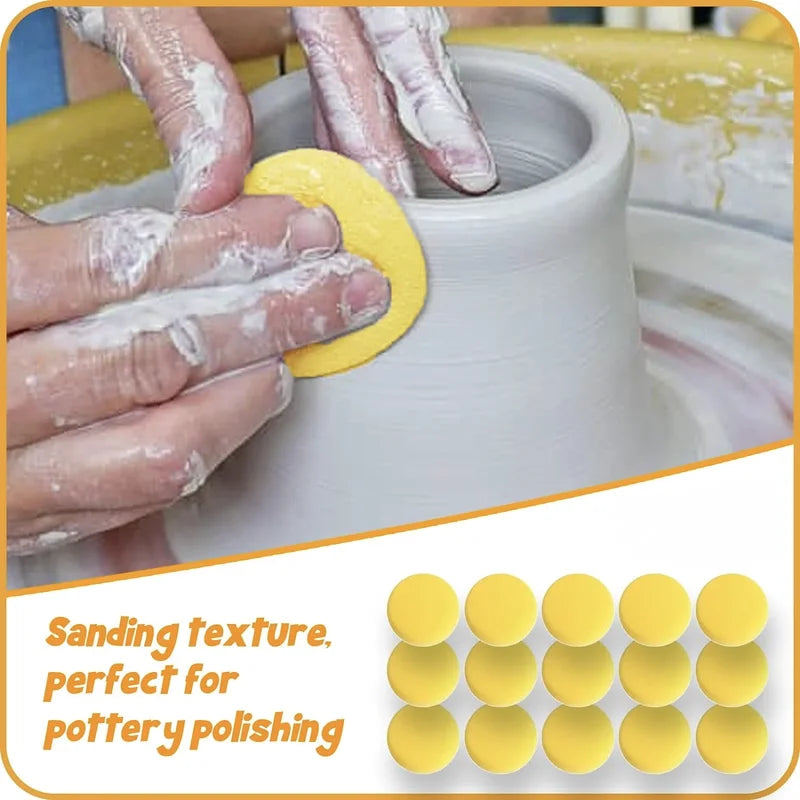 Ceramic & Pottery Sponges 10/20 Pack - Water Absorbing Art & Craft Tools