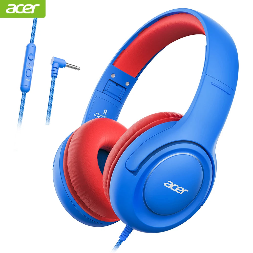 Kids Wired Headphones with Volume Limiter for School and Travel