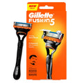 Gillette Fusion 5 Razor Set with 5 Ultra-Thin Blades & Back Trimmer