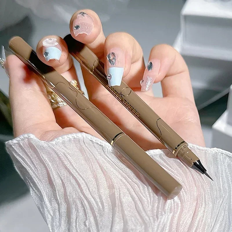 Waterproof Fine Tip Eyeliner Pen for Precise Eye Makeup - Black, Brown, Green, Blue