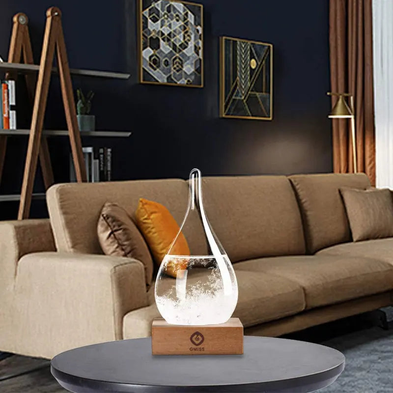 Crystal Storm Glass Weather Forecast Station - Desktop Decor & Gift