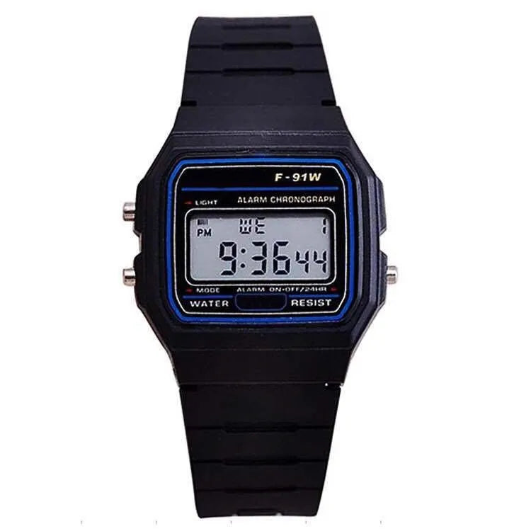 Digital Sports Ladies Watch LED Multifunction Silicone Wristwatch for Women Gift