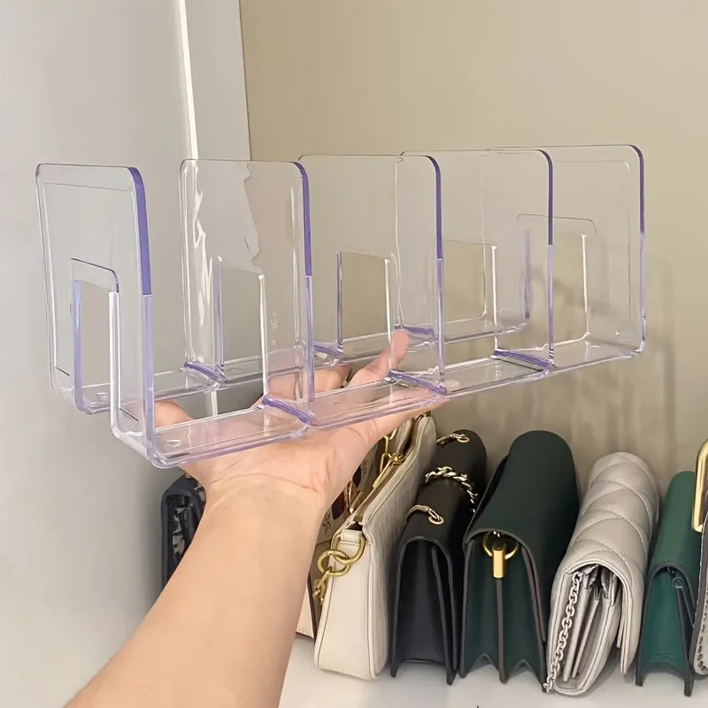 Space-Saving Closet Handbag Display Rack Acrylic Purse Organizer 1/2 Pack