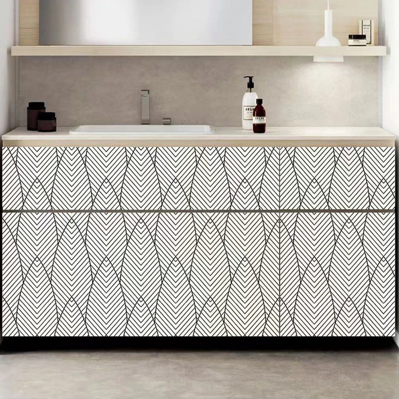 Geometric Peel-and-Stick Wall Contact Paper for Home Decor, Waterproof & Removable