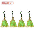 Halloween Animated Witch Broom with Sound & Green Lights - Indoor Decoration Set
