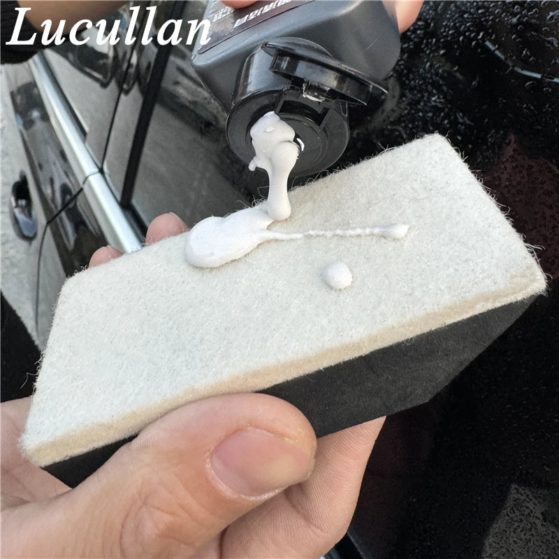 Car Windshield Oil Film Removal Brush Wool Glass Polishing Sponge