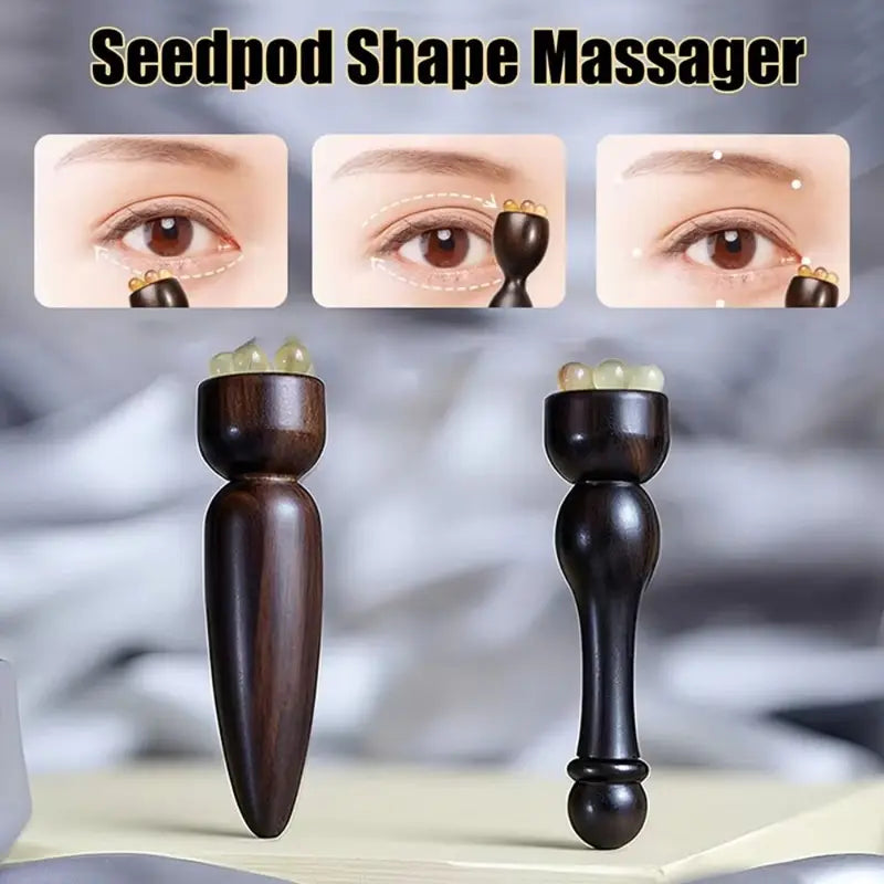 Wooden Facial Massager Gua Sha Tool for Skin Tightening and Relaxation