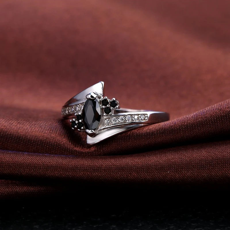 925 Silver Engagement Ring with Austrian Crystal Prong Setting - Classic Style, Wholesale