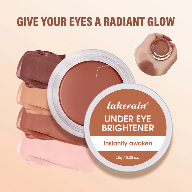 Eye Concealer with Brush, Long-Lasting Cover for Dark Circles & Age Lines