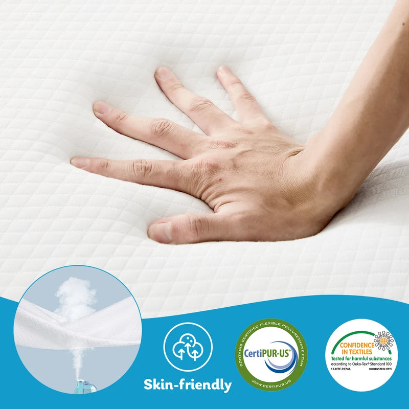 Portable Foldable Floor Bed Mattress for Travel Camping Yoga CertiPUR-US Certified