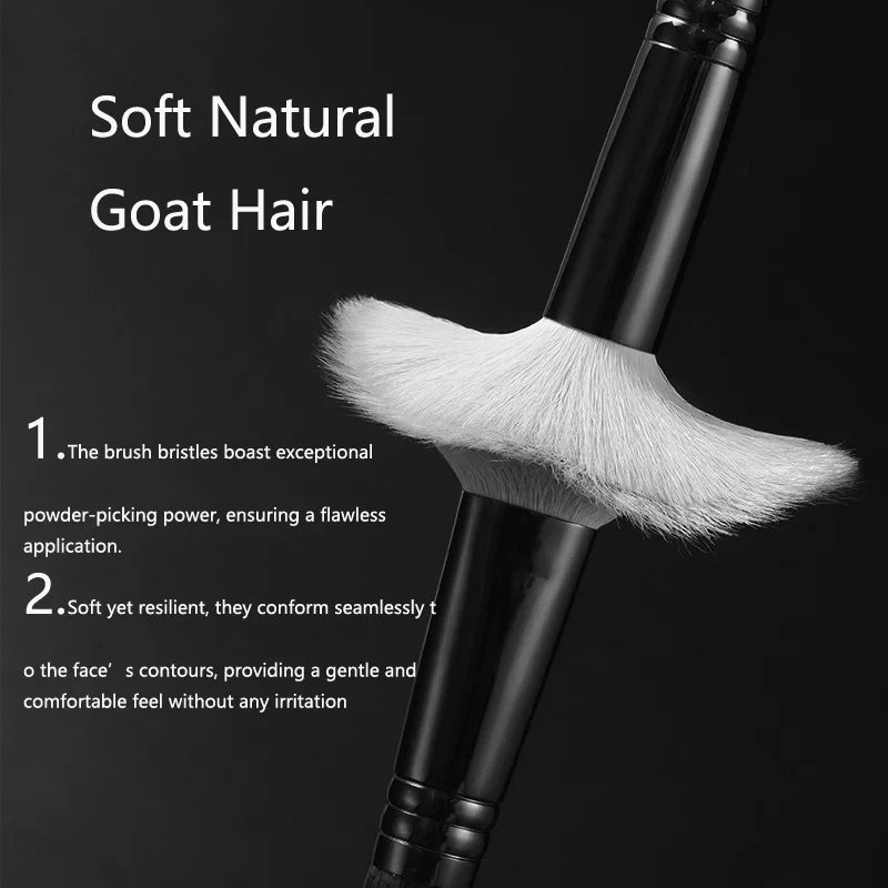 OVW Animal Hair Makeup Brush Set 28 Pieces - Soft Cosmetic Tools for Eyes and Lips