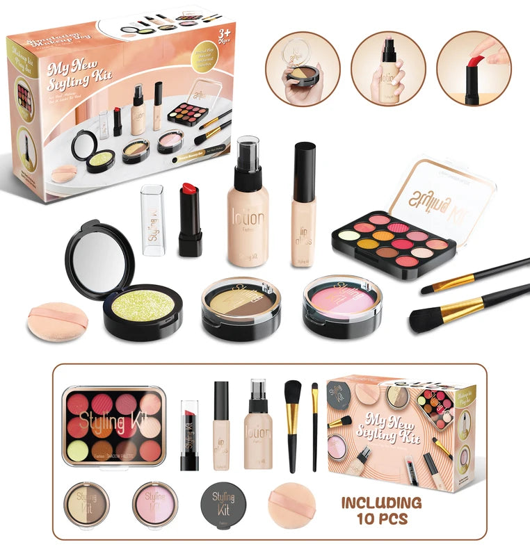 Fake Makeup Set for Girls Play Cosmetics Pretend Makeup Toys - Multiple Colors