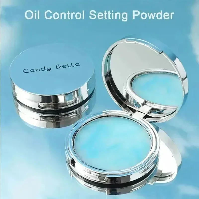 Long-Lasting Oil Control Makeup Powder with Puff Waterproof Face Foundation
