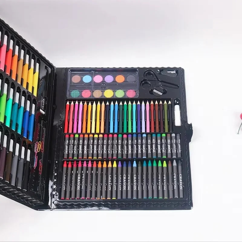 Children's Art Brush Set 150 Pieces for Painting and Drawing - Gift Box
