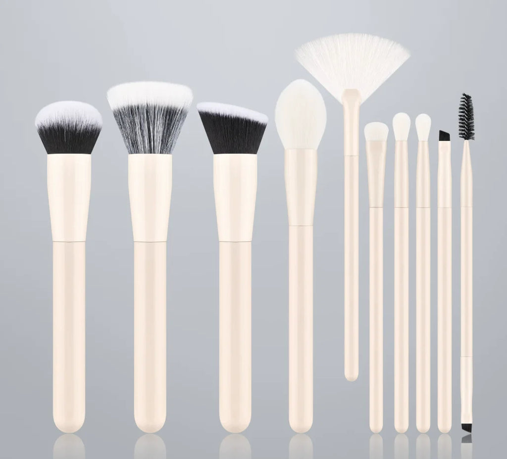 Professional Makeup Brush Set - Synthetic Hair Foundation Blush Eyeshadow Blending Cosmetics Tools