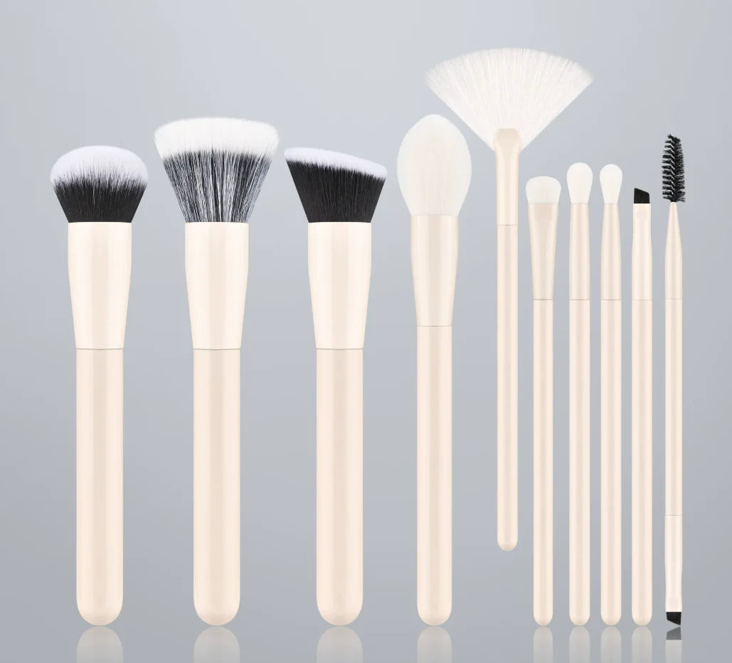 Professional Makeup Brush Set - Synthetic Hair Foundation Blush Eyeshadow Blending Cosmetics Tools