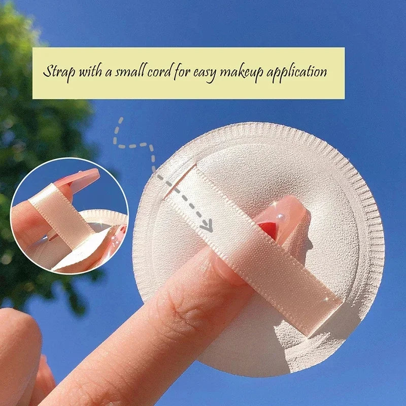 Multi-Shape Makeup Powder Puffs Set - Soft Cotton Candy Sponge Applicators for Dry & Wet Use
