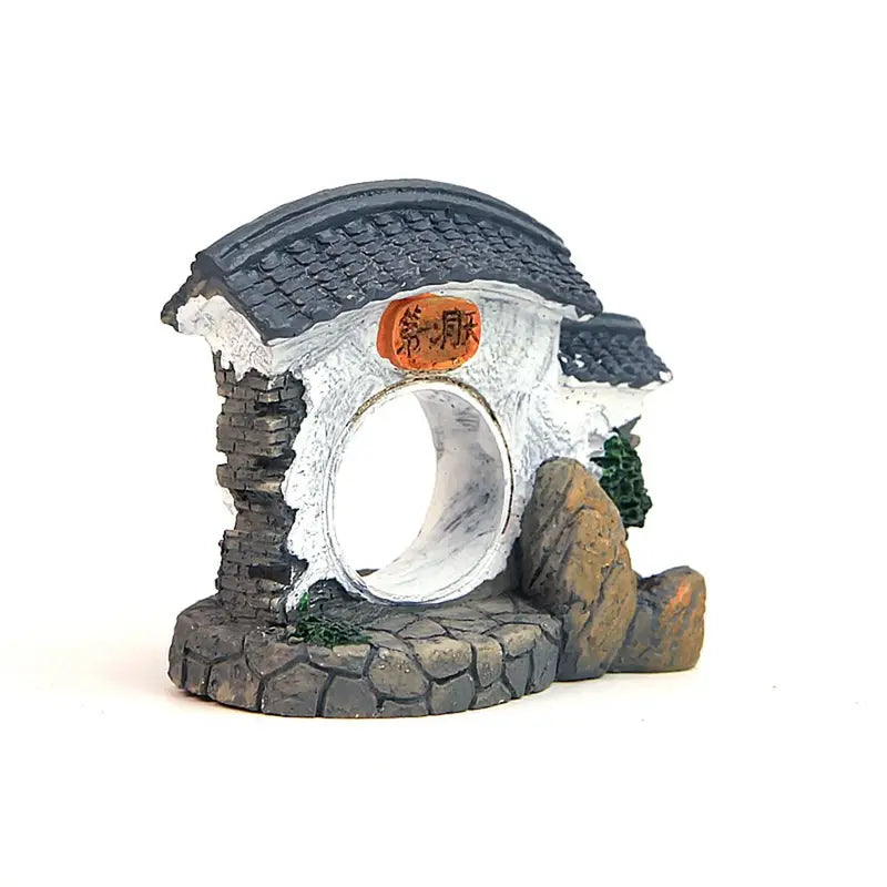 Resin Miniature House Figurines for Home Decor Fairy Garden Bonsai Micro Landscape