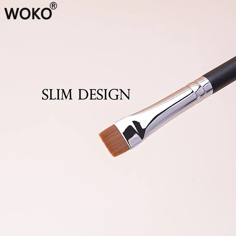 Ultrathin Eyebrow & Eyeliner Makeup Brush Set - Flat & Contour Tools