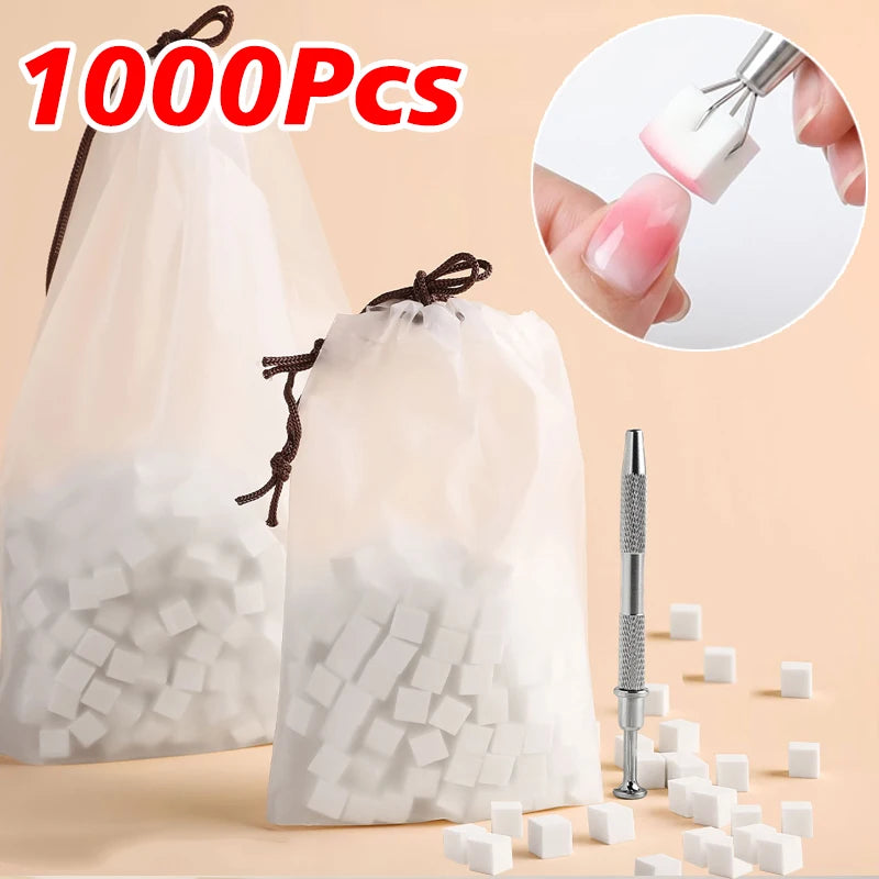 Square Nail Art Sponge Set for Gradient Manicure - Multiple Colors