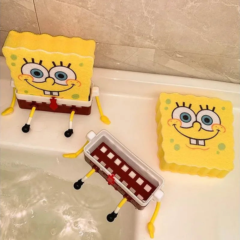 Cartoon Sponge Holder for Kitchen Sink Organizers Bathroom Decor Gift
