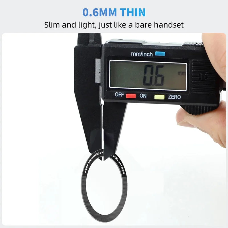 Magnetic Plate Ring for Mobile Phones Universal Metal Sticker Support for Wireless Charging and Car Holders