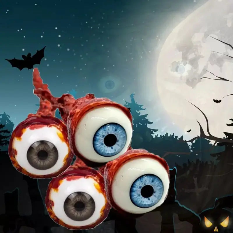 Halloween Latex Fake Eyeballs Horror Bloody Props Party Decoration Set
