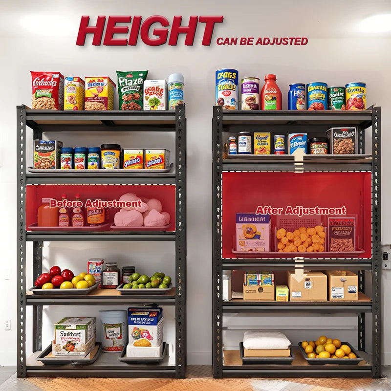 Heavy Duty Garage Shelving Unit 72 Inch Steel Storage Racks 2000LBS Capacity