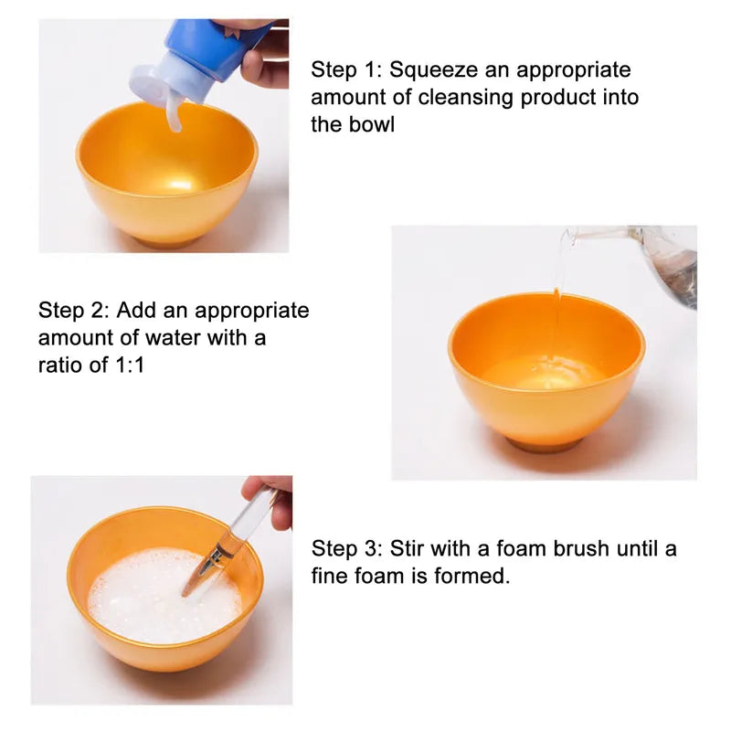 Face Mask Brush Applicator Set - Soft Hair & Clear Handle for Skincare & Beauty