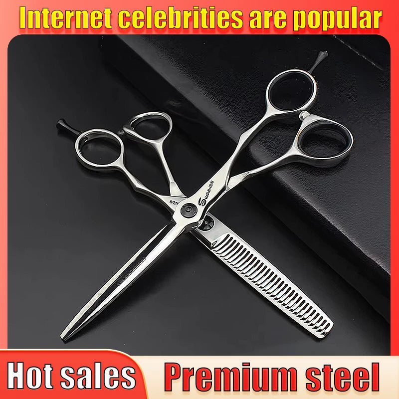 Professional Hair Cutting Scissors 5.5/6/7 Inch Sharp Hair Shears Handmade Steel