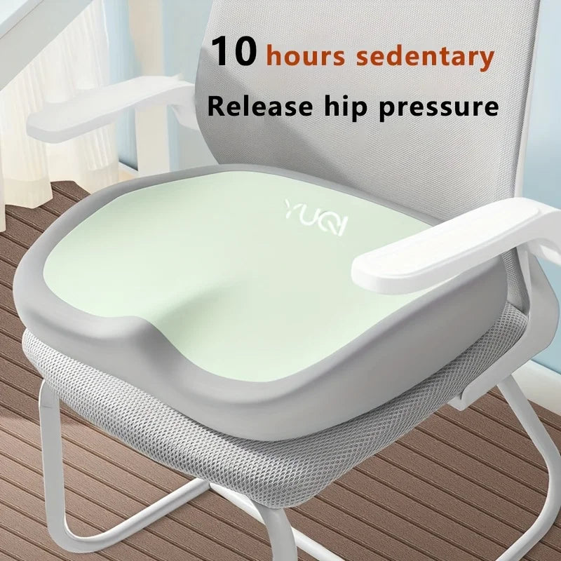 Ergonomic Memory Foam Office Chair Cushion with Adjustable Hip & Waist Support