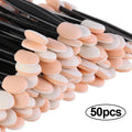 Disposable Eyeshadow Applicator Set - Double End Sponge Makeup Brushes, Portable, Bulk 30/50 Pcs