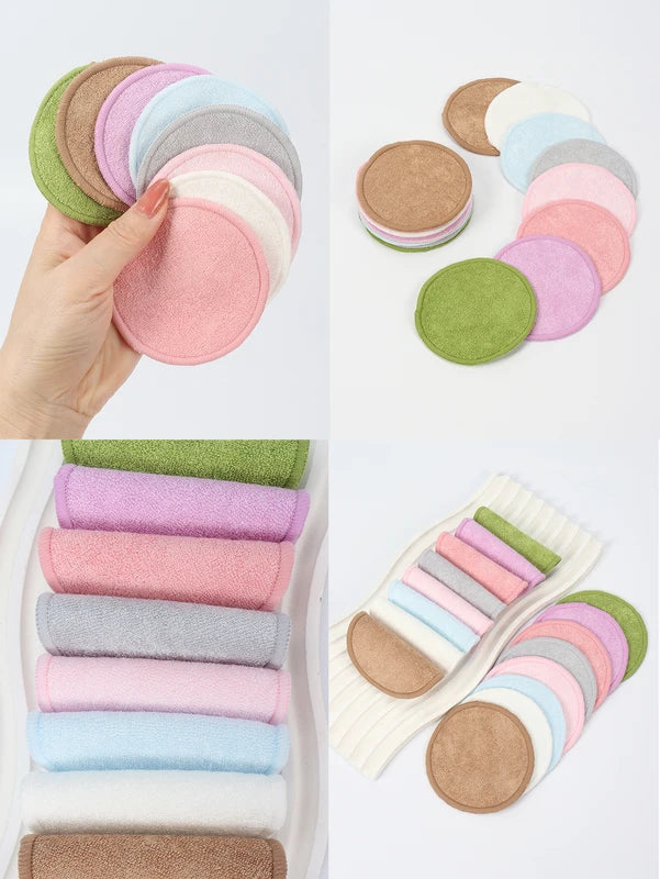 Reusable Makeup Remover Pads Set - Washable Face Cleansing Sponges