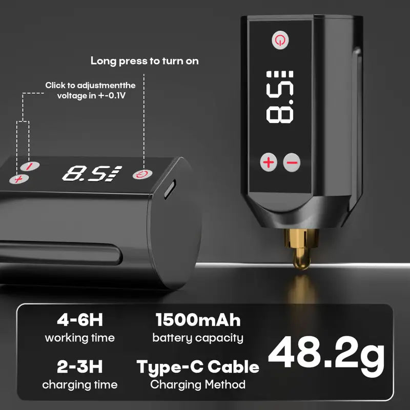 Tattoo Kit with Pen Machine, Power Supply & Accessories for Permanent Makeup