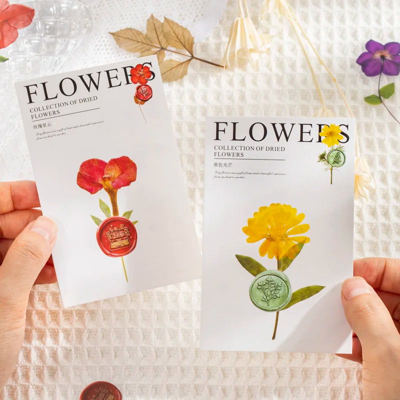 40 Pack Floral Stickers Kit for Scrapbooking & Journaling - Transparent PET Embellishments