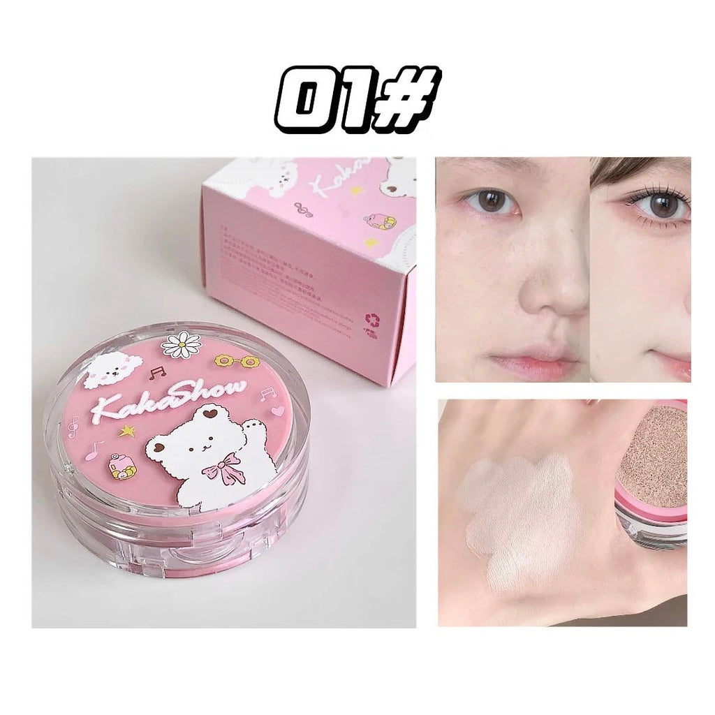 Air Cushion Base Makeup Concealer with Moisturizing and Oil Control - Light, Whitening, Long-Lasting