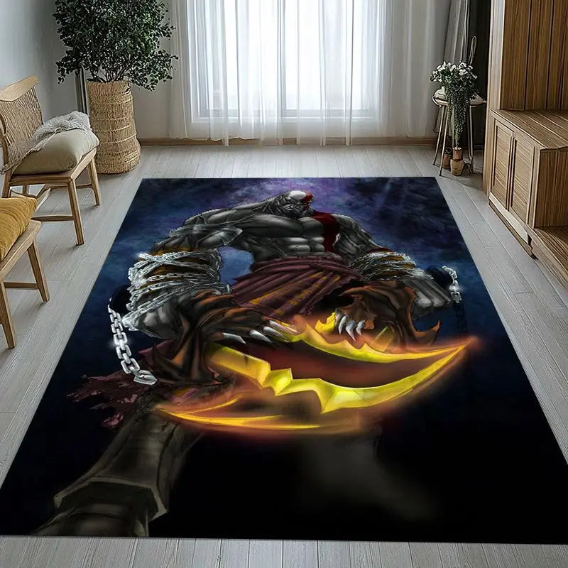 Game-Themed Non-Slip Area Rug for Living Room Bedroom Kids Playroom Home Decor