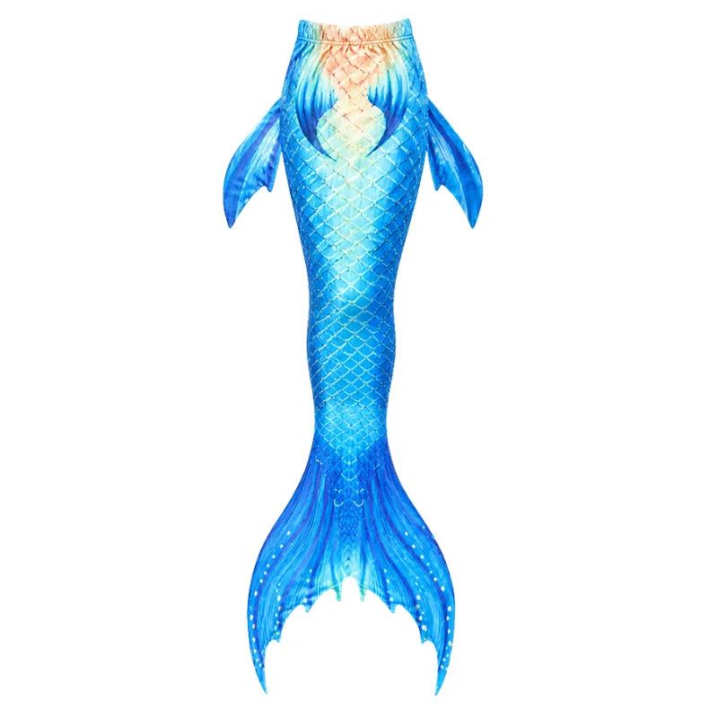 Fish Tail Mermaid Costume Swimsuit for Kids Beach & Halloween Dress-up