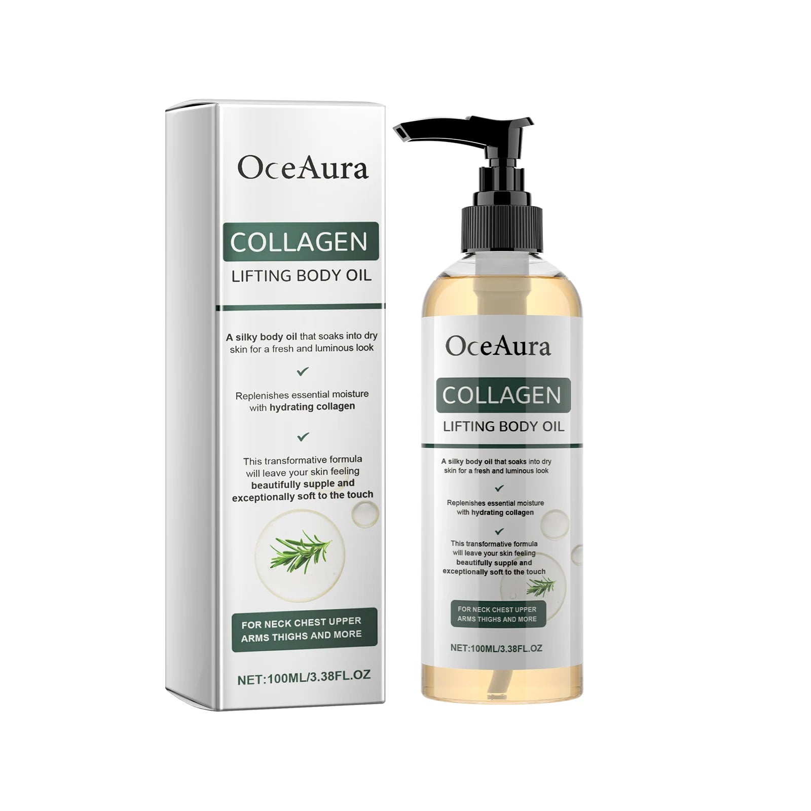 Hydrating Collagen Body Oil for Skin Elasticity & Firming - 100ml