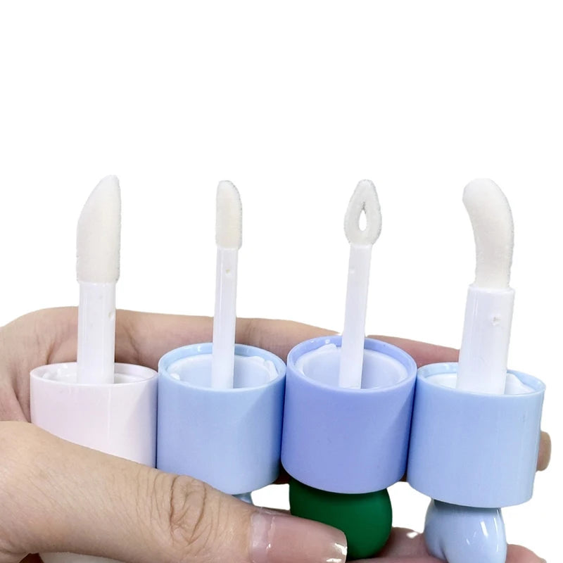 Wholesale Heart-Shaped Lip Gloss Tubes with Custom Logo - Multiple Colors, Portable Makeup Packaging