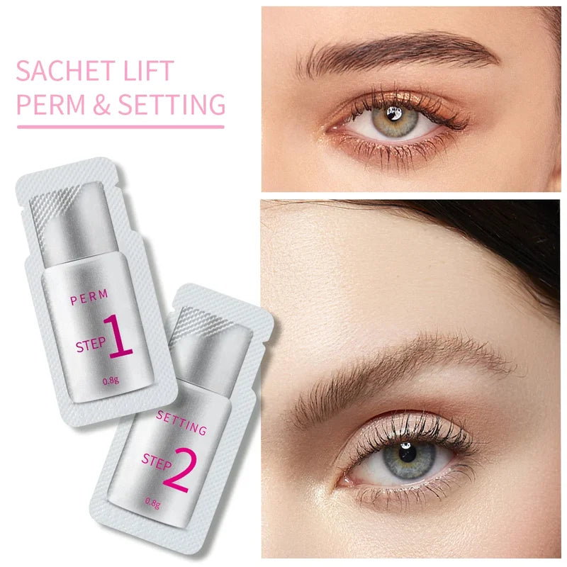 Eyelash Perm Lotion Fixation Sachet Kit for Lash Lift 10 Pairs