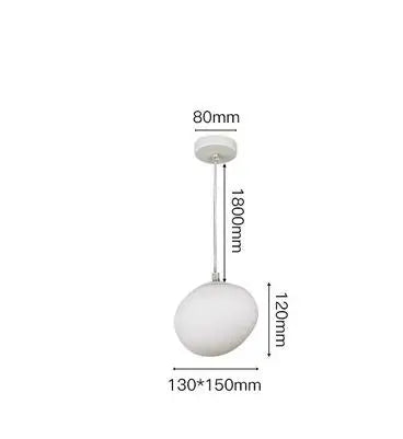 Modern Nordic Pendant Light Fixture for Living Kitchen Bedroom Glass Hanging Lamp