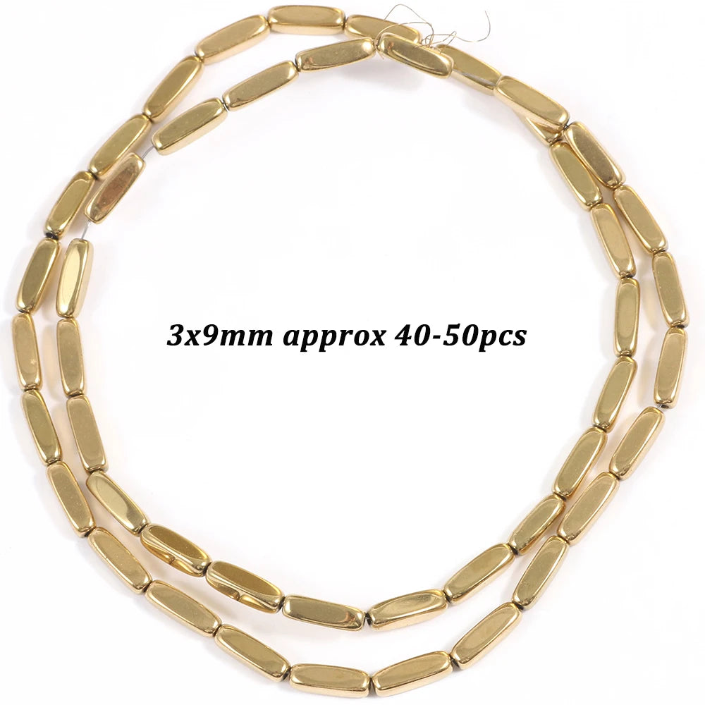 Natural Stone AAA+ Hematite Spacer Beads for Jewelry Making 15''